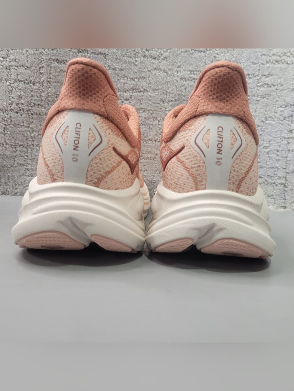 Hoka One One Clifton 10 Women's US Size 8.5B Blush Rose Latte Athletic Sneakers. - Picture 9 of 11